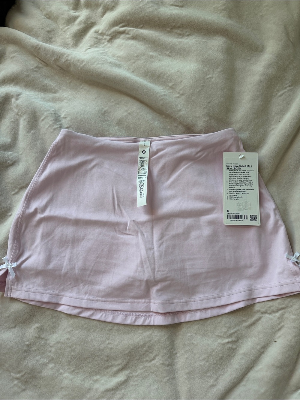 Lululemon Nulu Bow-Detail Mini Skirt *SOTM